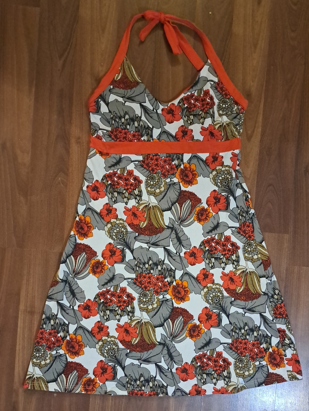 Patagonia Floral Halter Dress. Fairycore. Cotton. Midi Dress
